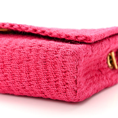 Saint Laurent Raffia Medium Monogram Kate Satchel Pink Glow 10 of 11