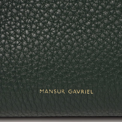 Mansur Gavriel Tumble Calfskin Mini Sun Bag Moss 7 of 8