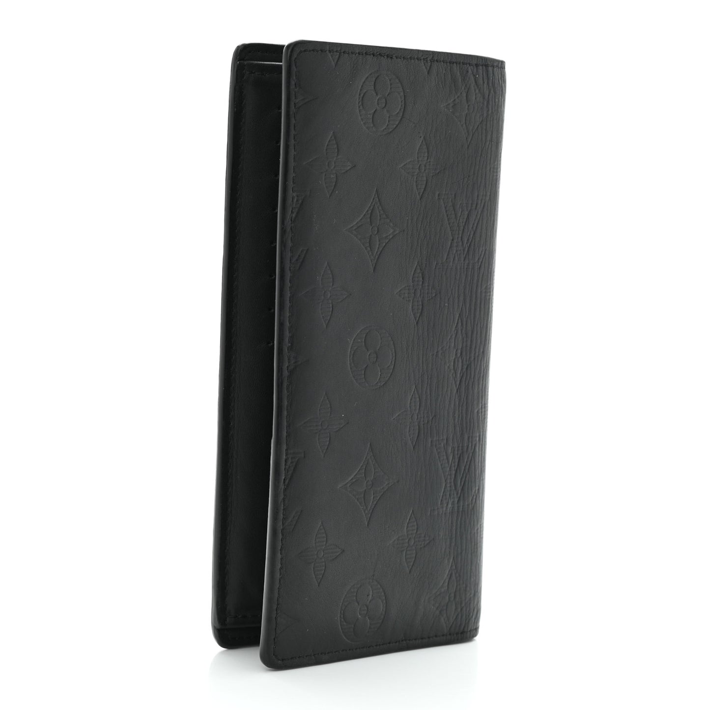 Calfskin Monogram Shadow Brazza Wallet Black