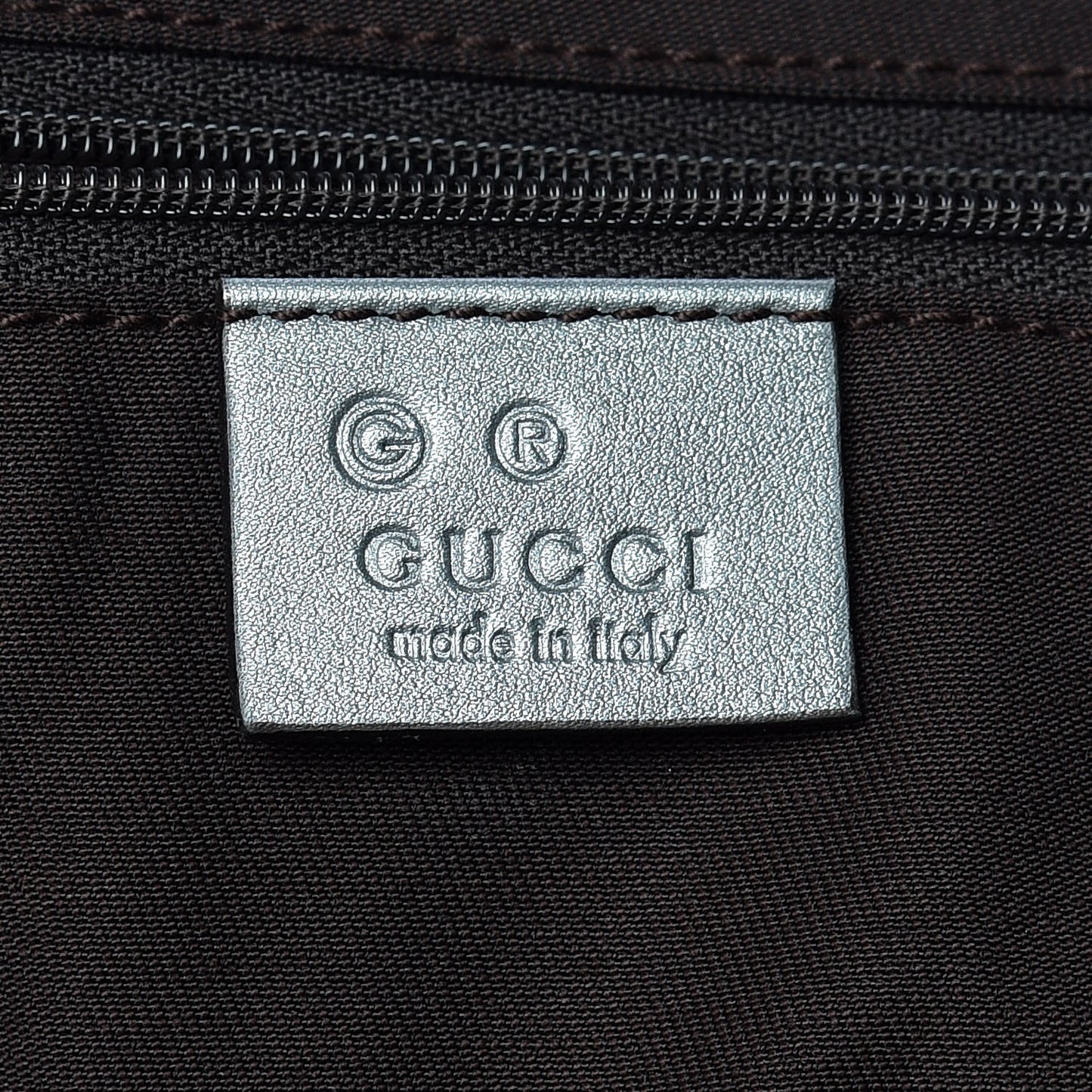Guccissima Large Tote Silver