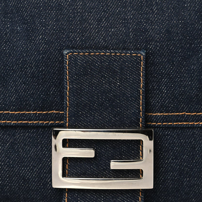 Fendi Denim Baguette Blue 7 of 9
