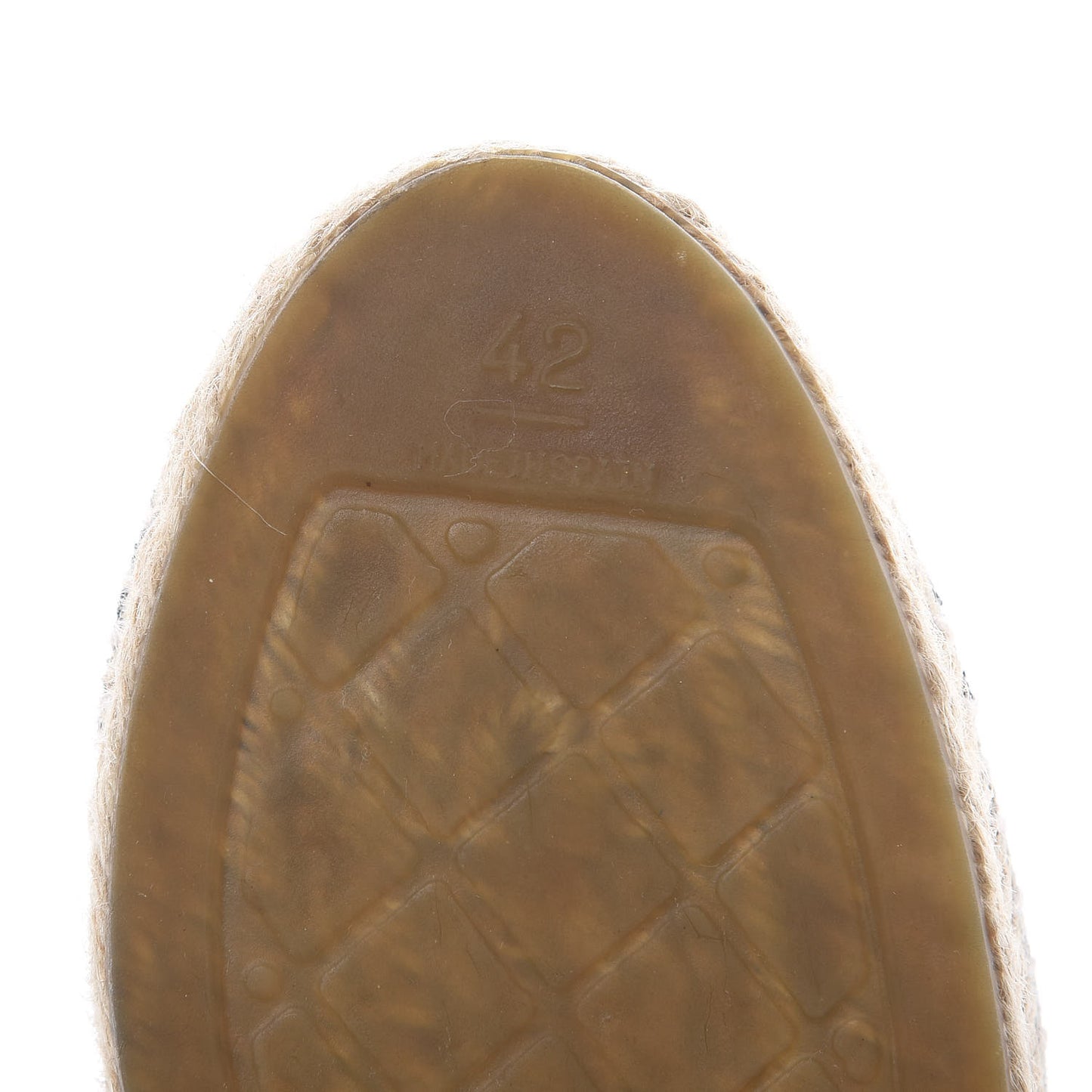 Toile Sequin CC Espadrilles 42 Beige Black