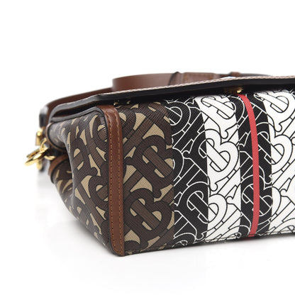 Burberry E-Canvas Monogram Stripe Hackberry Crossbody Bag Bridle Brown 6 of 8