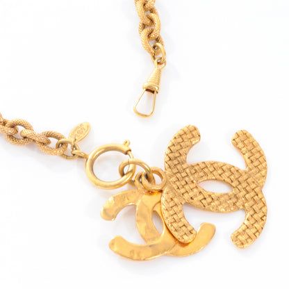 Chanel Double CC Chain Necklace Gold 5 of 5