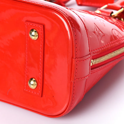 Louis Vuitton Vernis Alma BB Cherry 8 of 15