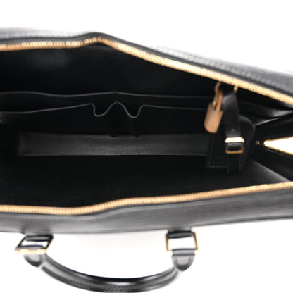 Louis Vuitton Epi Porte-Documents Voyage Briefcase Black 5 of 11
