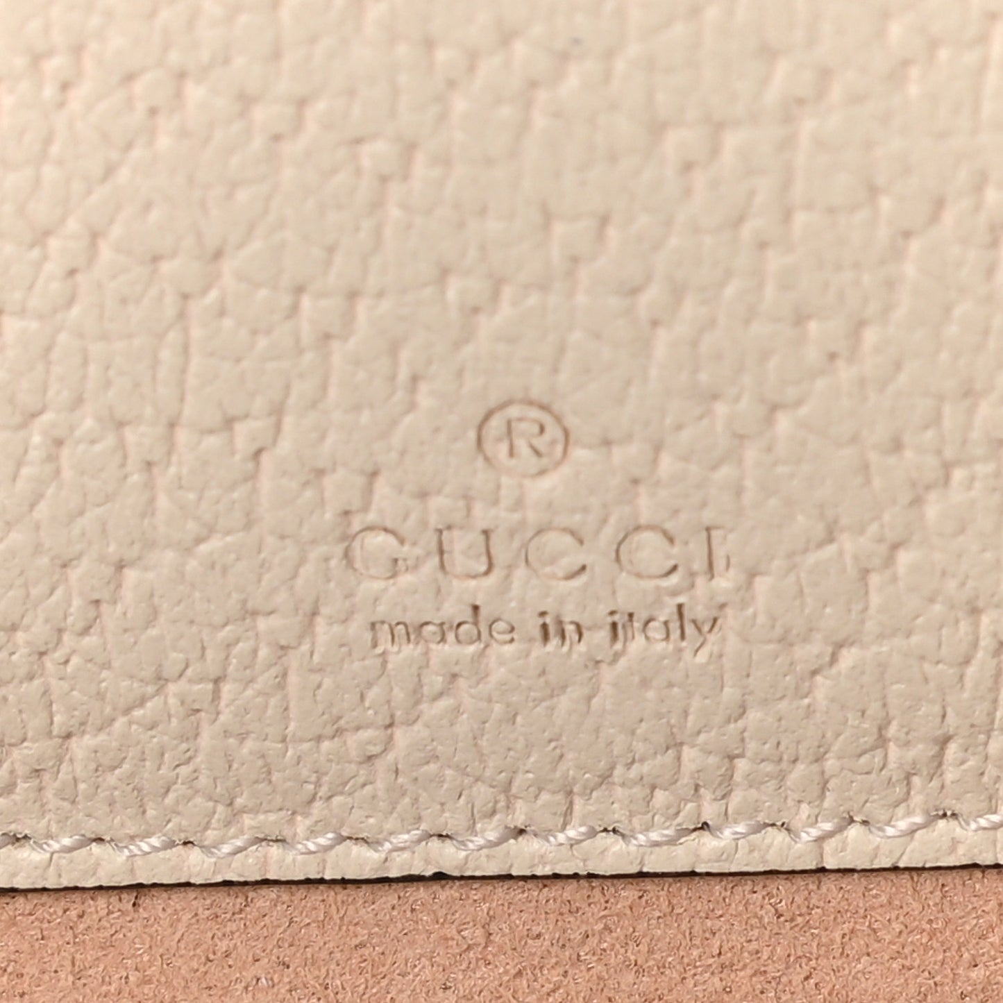 Textured Calfskin Web Mini Ophidia Round Backpack Mystic White