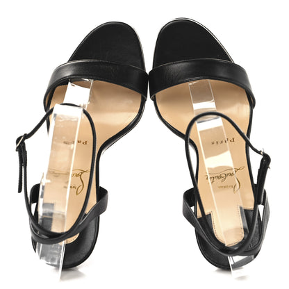 Christian Louboutin Nappa Loubi Queen Alta 150 Platform Sandals 37.5 Black 2 of 9