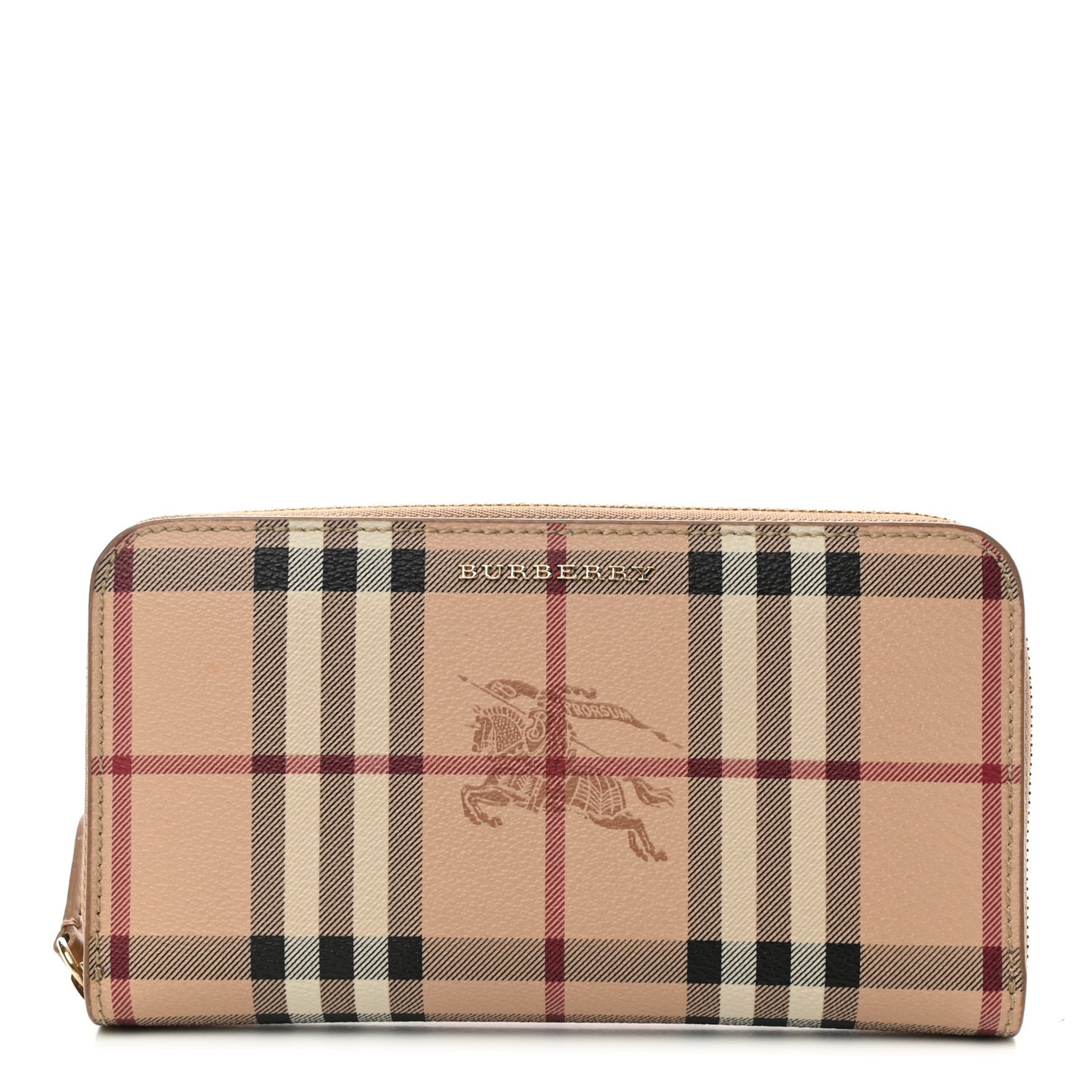 Haymarket Check Large Ziggy Zip Around Wallet Dusty Pink
