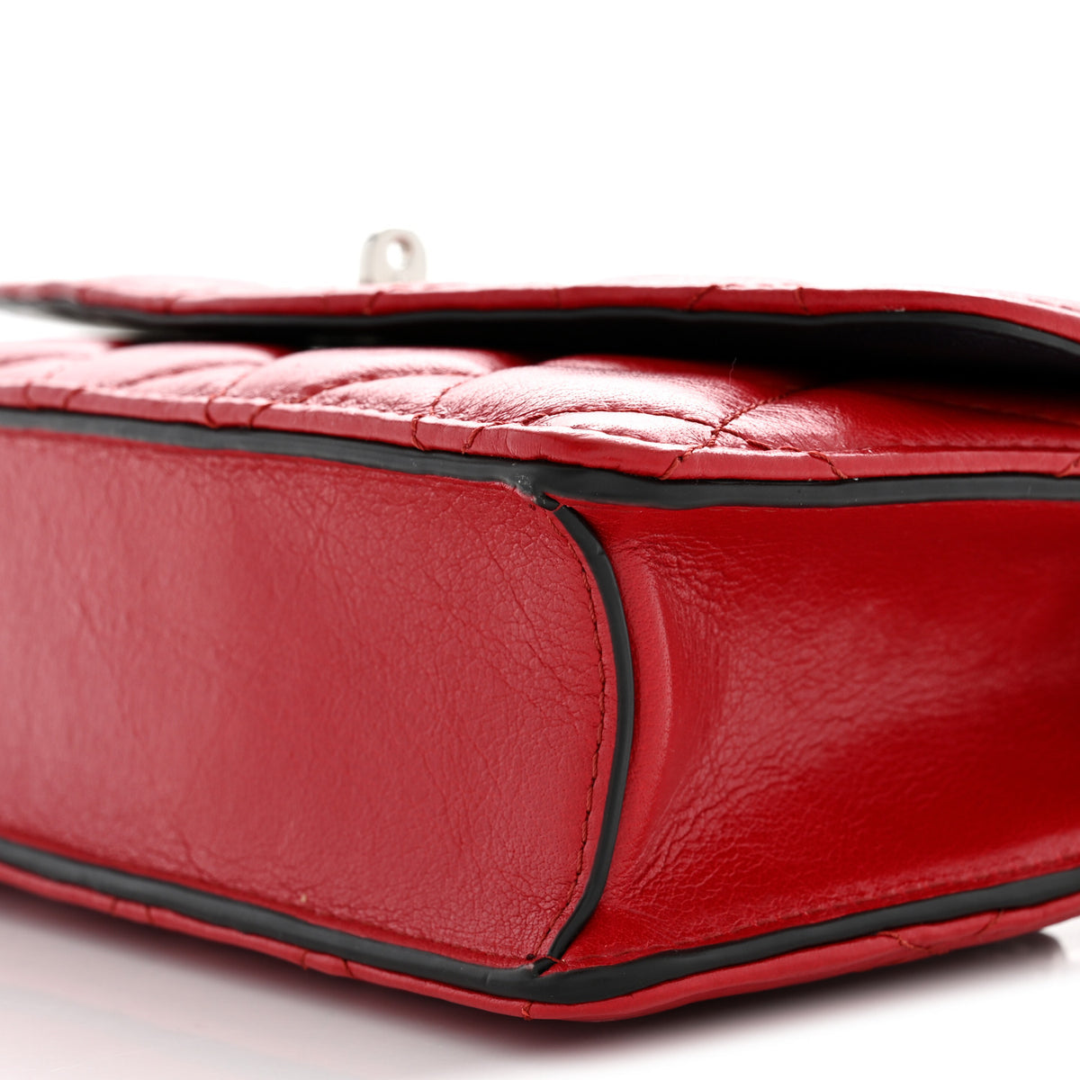 Mulberry Shiny Buffalo Quilted Darley Shoulder Bag Red 9 of 11