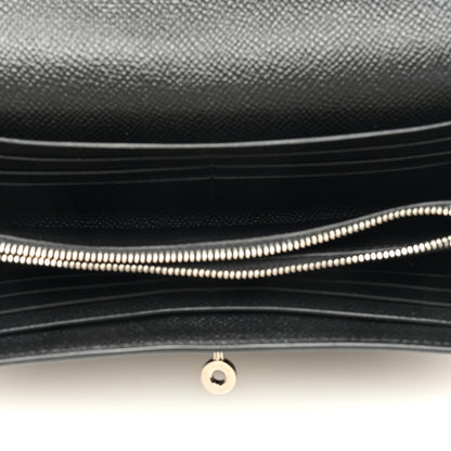 Hermes Epsom Kelly Longue Wallet Black 5 of 7