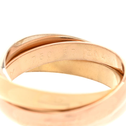 Cartier 18K Pink Yellow White Gold Classic Les Must De Cartier Trinity Ring 57 8 4 of 4