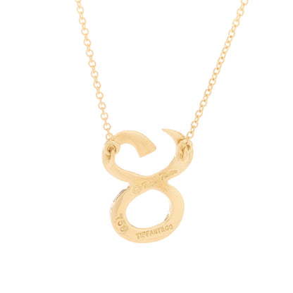 Tiffany 18K Yellow Gold Paloma Picasso Zodiac Taurus Pendant Necklace 6 of 6