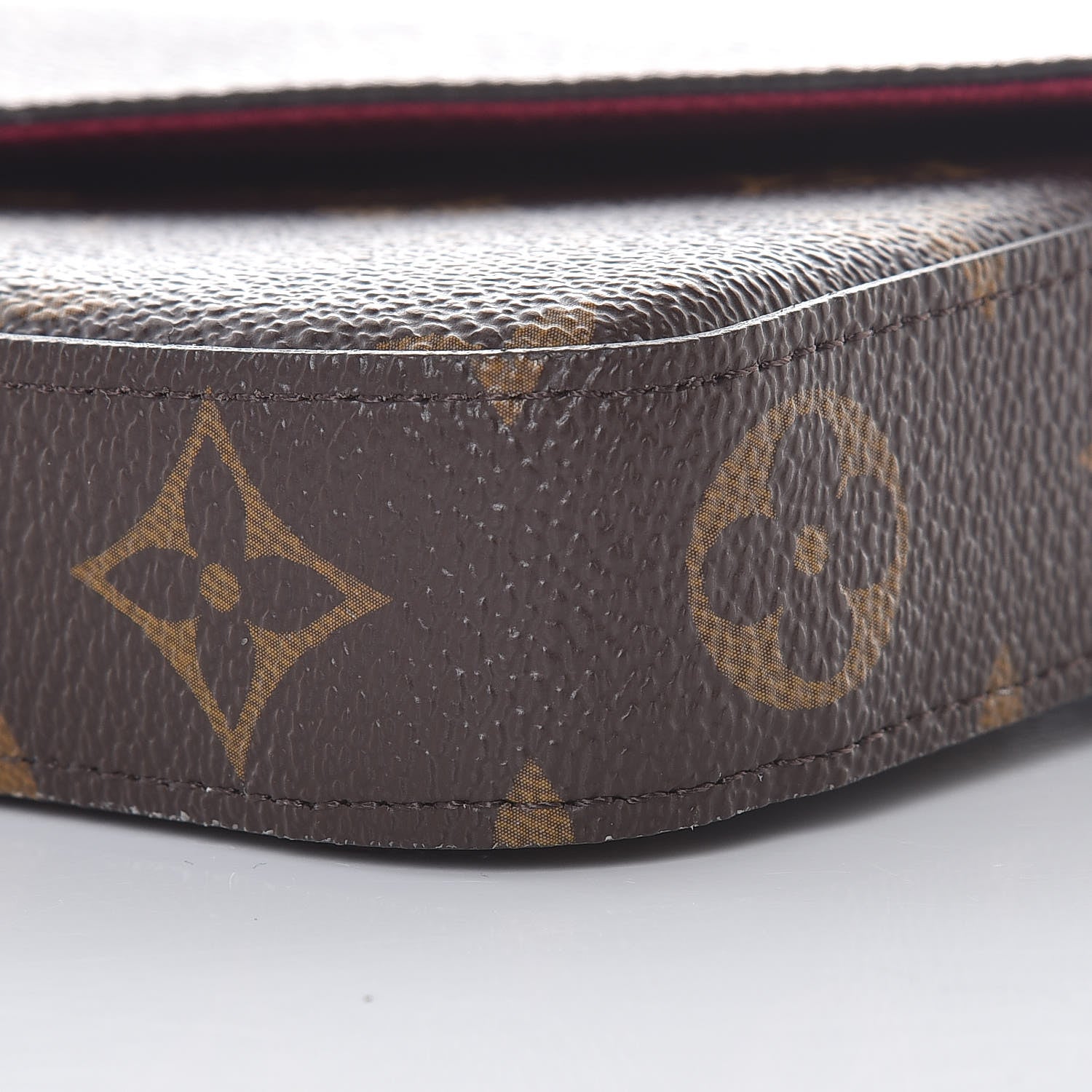 Louis Vuitton Monogram Pochette Felicie Chain Wallet Fuchsia 10 of 11