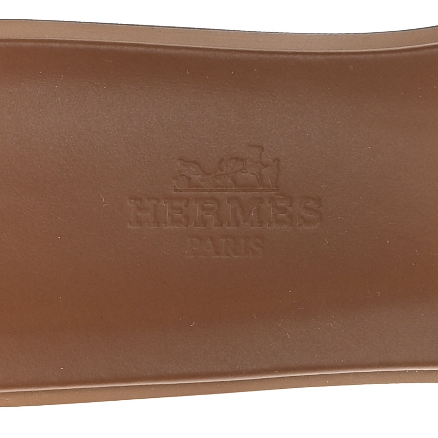 Hermes Box Calfskin Oran Sandals 36.5 Gold 8 of 9