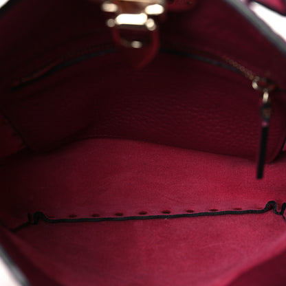 Valentino Garavani Pebbled Calfskin Mini Rockstud Flip-Lock Messenger Bag Raspberry 5 of 9