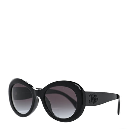 Chanel Acetate Polarized Oval CC Sunglasses 5469-B-A 1 of 6