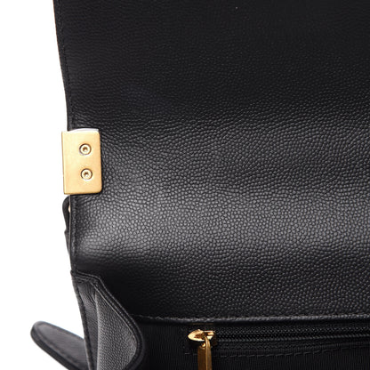 Chanel Caviar Quilted New Medium Boy Flap Black 12 of 14