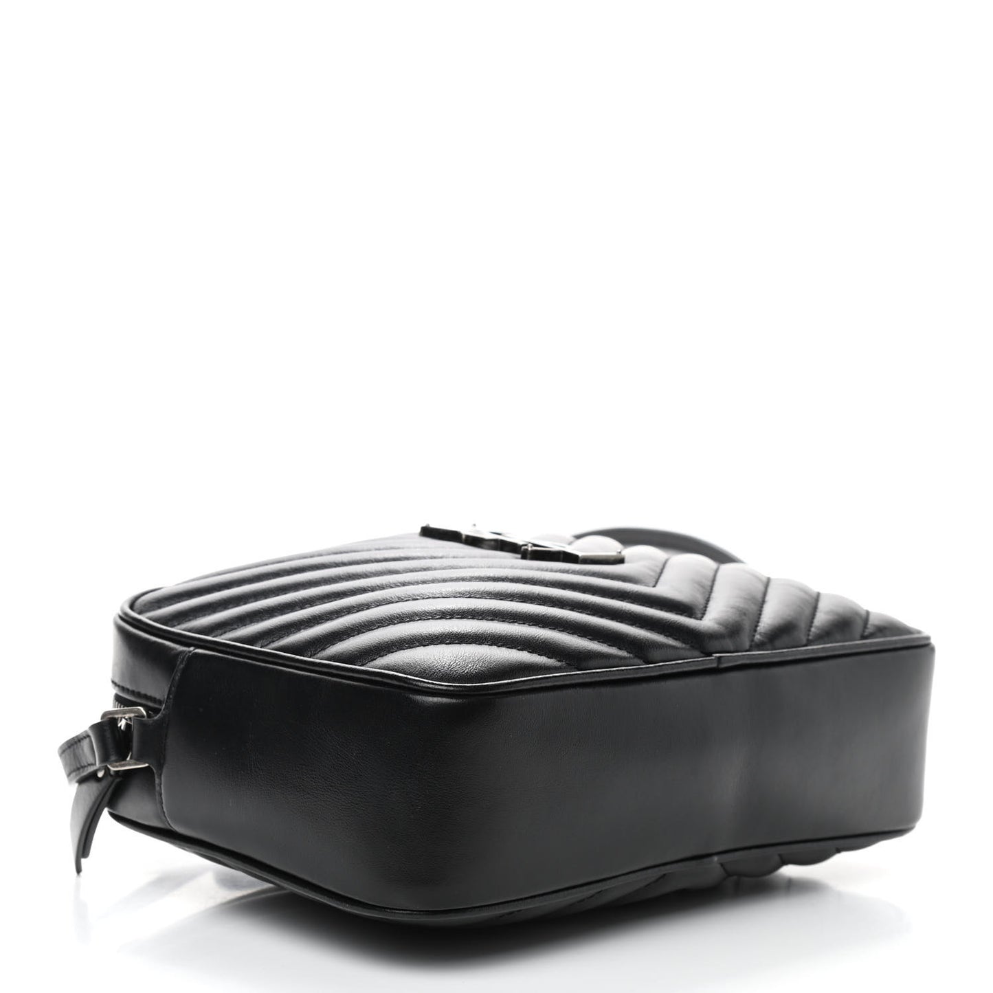 Calfskin Matelasse Monogram Lou Camera Bag Black