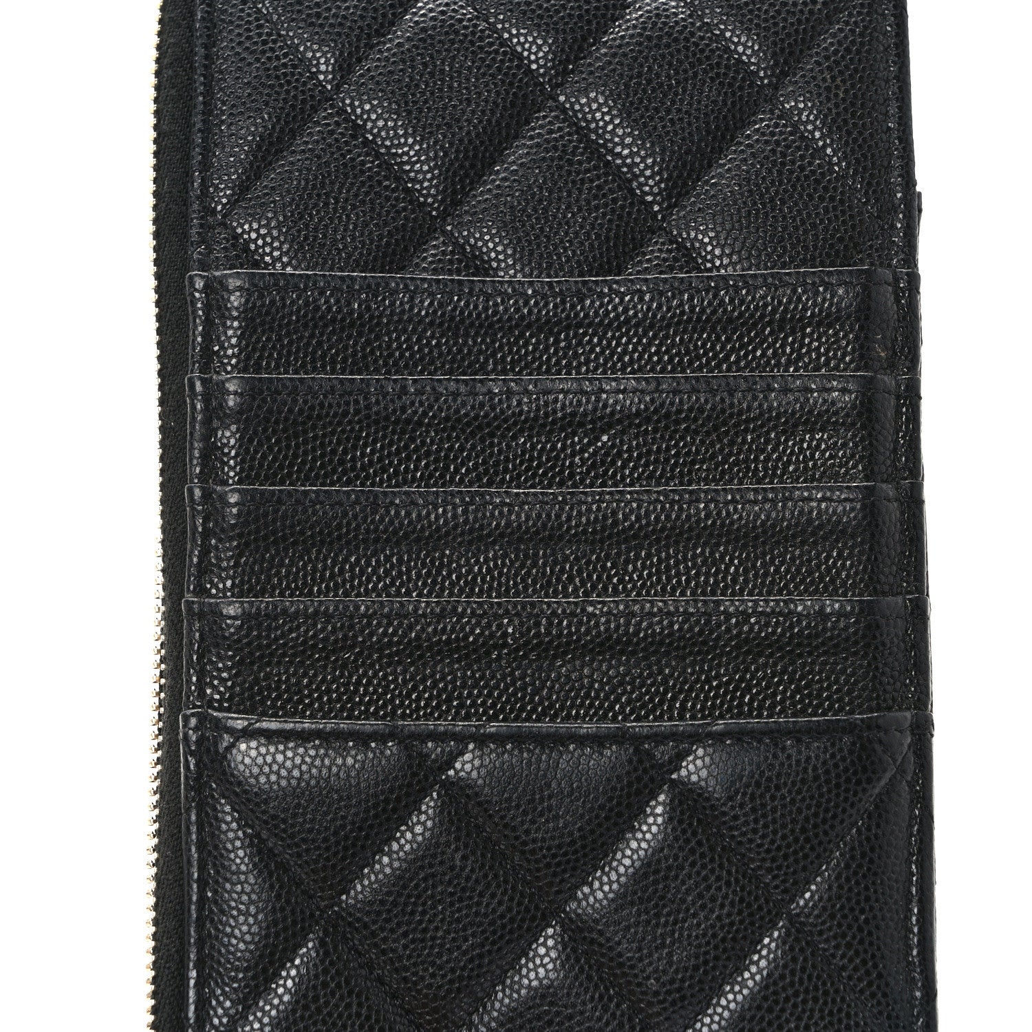 Chanel Caviar Quilted Classic Flat Wallet Pouch Black 8 of 8