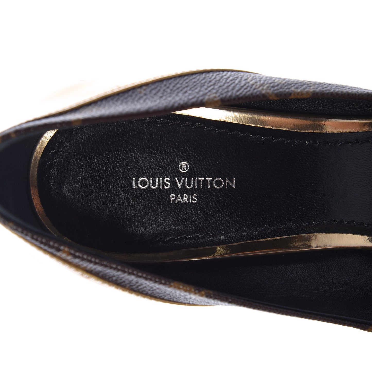 Monogram Cherie Pumps 39 Gold