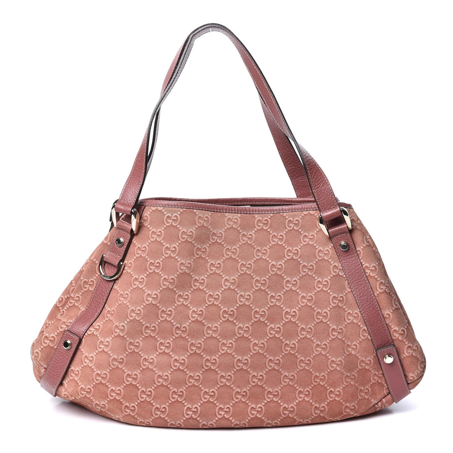 Suede Guccissima Medium Abbey Shoulder Bag Pink