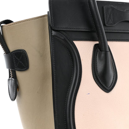 Celine Goatskin Smooth Calfskin Micro Tri-Color Luggage Olive 14 of 16