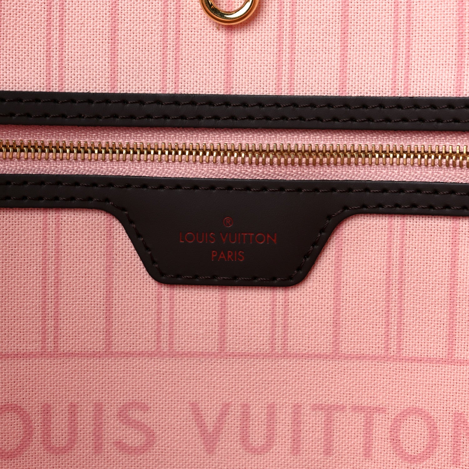 Louis Vuitton Damier Ebene Neo Neverfull MM Rose Ballerine 6 of 13
