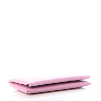 Hermes Epsom Calvi Card Case Mauve Sylvestre 4 of 6