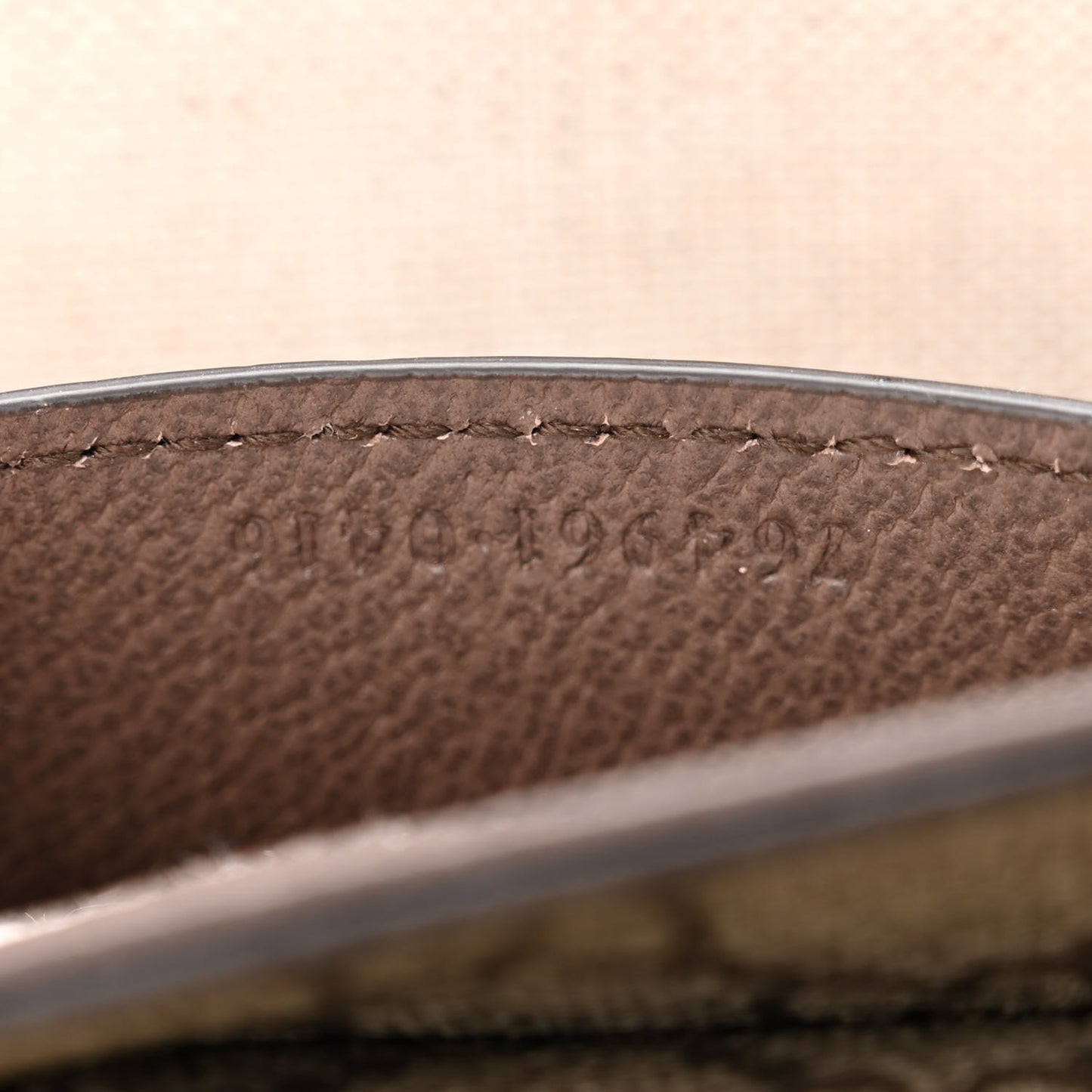 GG Supreme Monogram Textured Dollar Calfskin Web Mini Ophidia Envelope Shoulder Bag Beige Ebony