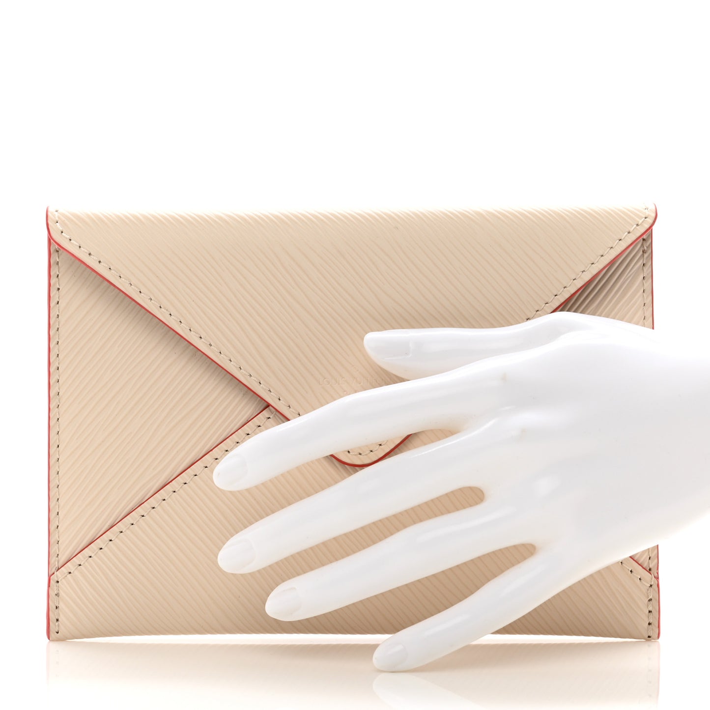 Epi Medium Kirigami Pochette Insert Ivory Scarlet