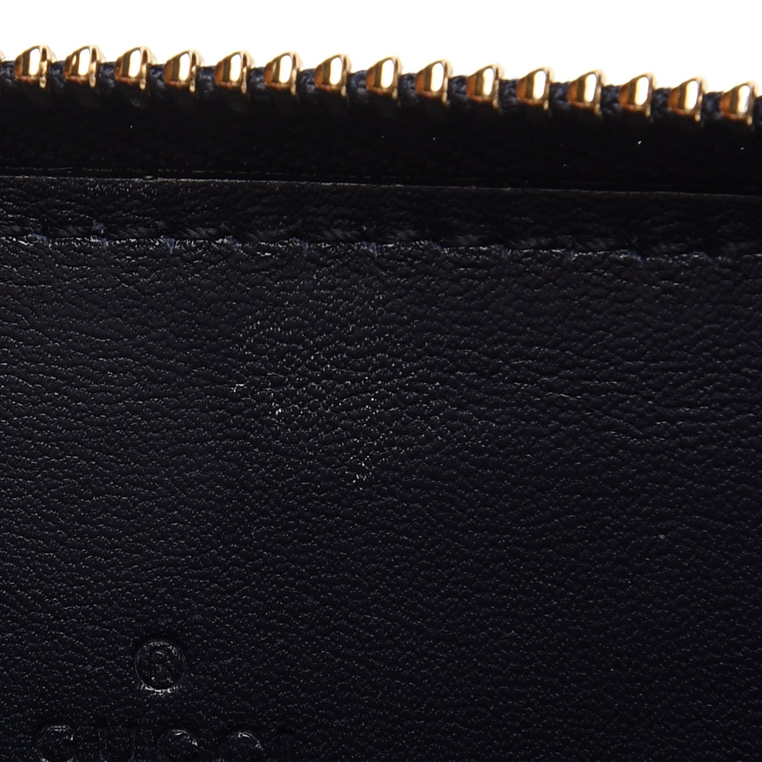 Gucci Microguccissima Zip Around Card Case Navy 9 of 10