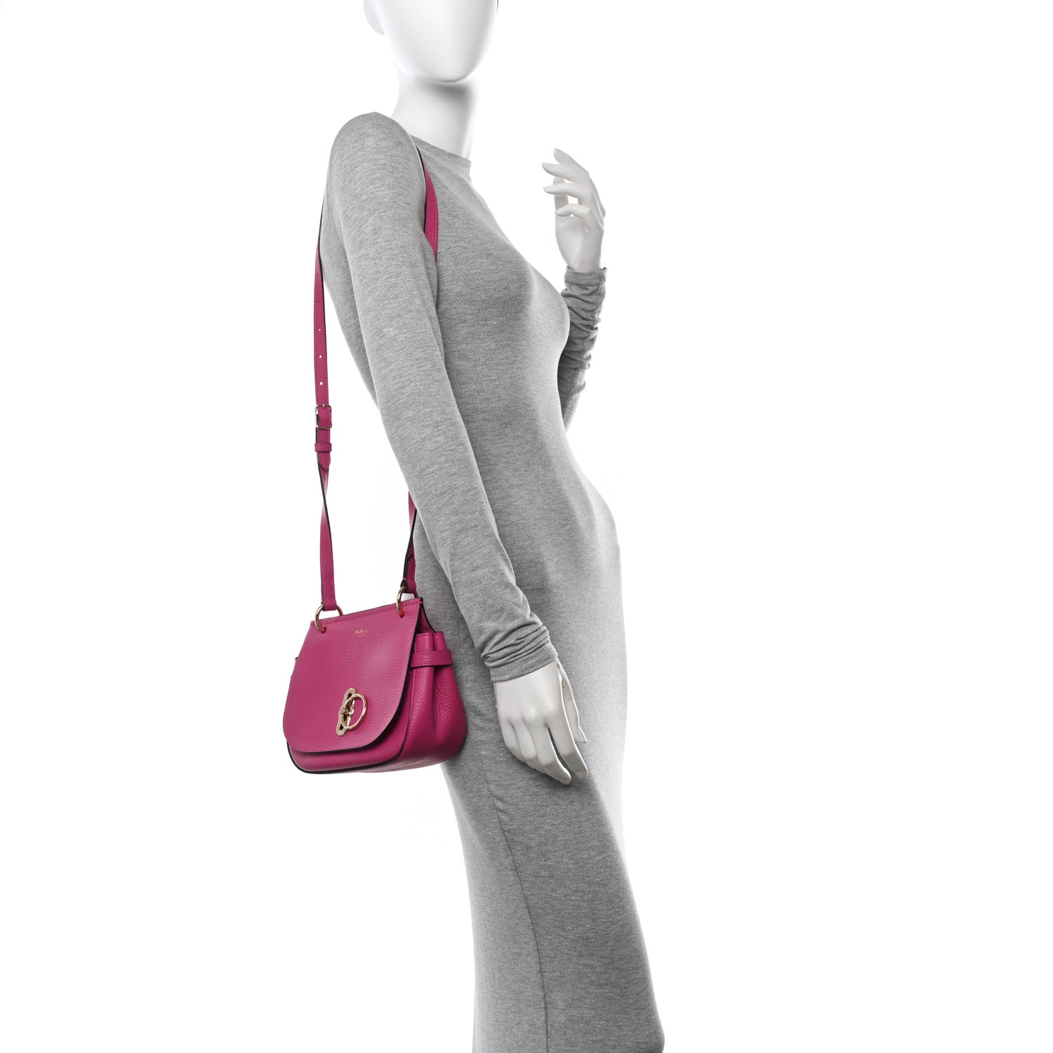 Mulberry Small Classic Grain Small Amberley Satchel Mulberry Pink 2 of 9