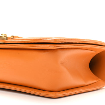 Chanel Lambskin Quilted Medium Boy Flap Orange 11 of 11