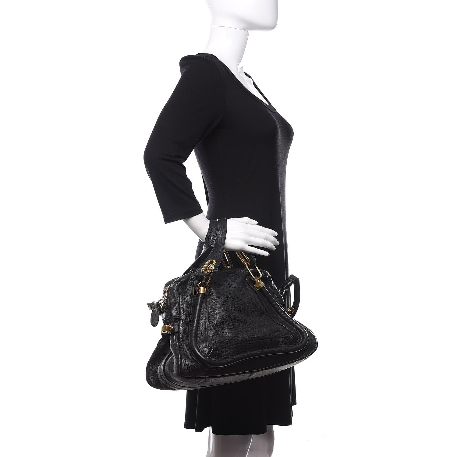 Chloe Calfskin Medium Paraty Black 2 of 15