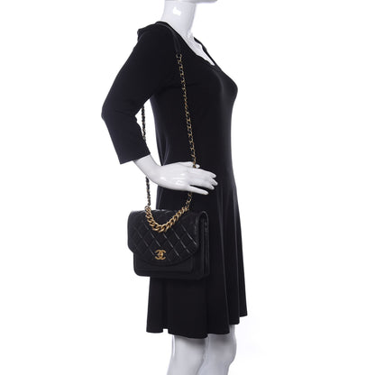 Chanel Calfskin Caviar Quilted Chain Handle Flap Black 2 of 12