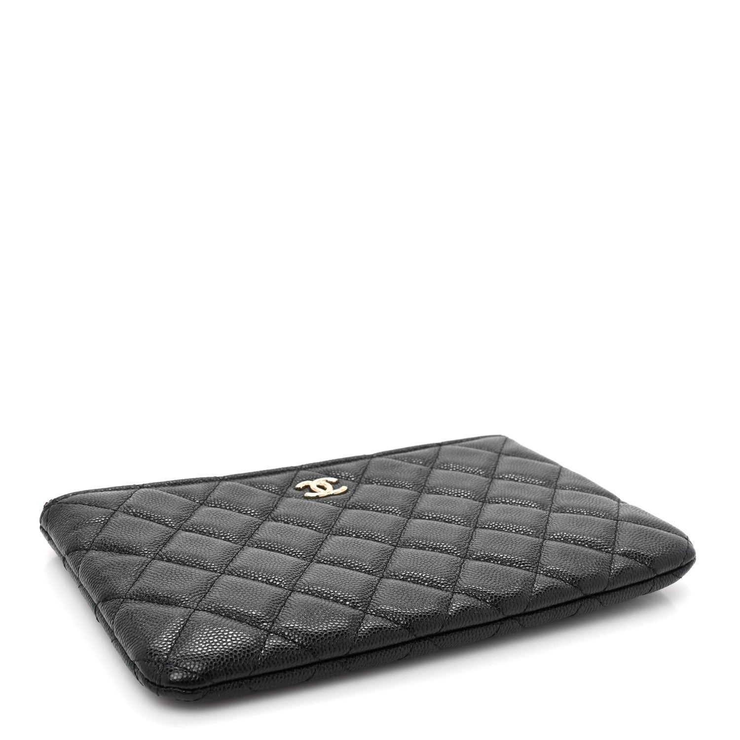 Chanel Caviar Quilted Cosmetic Case Black 4 of 10