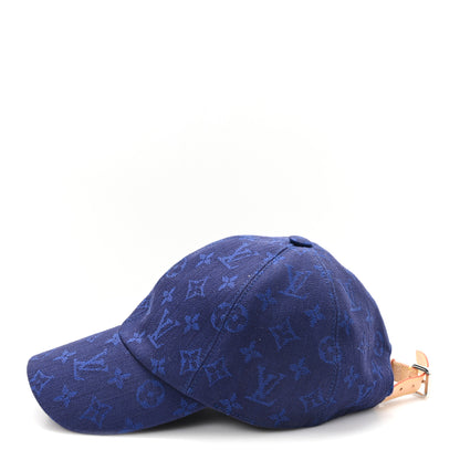 Louis Vuitton Cotton Monogram Essential Cap M Blue 4 of 8