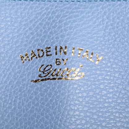 Gucci Dollar Calfskin Medium Swing Tote Mineral Blue 9 of 9