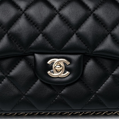 Chanel Lambskin Quilted Small My Precious Flap Black 7 of 10