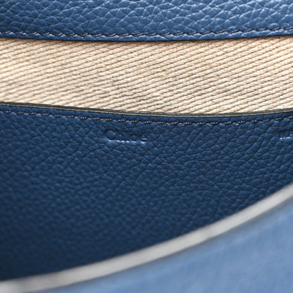 Chloe Grained Calfskin Medium Marcie Saddle Bag Deep Denim 6 of 12