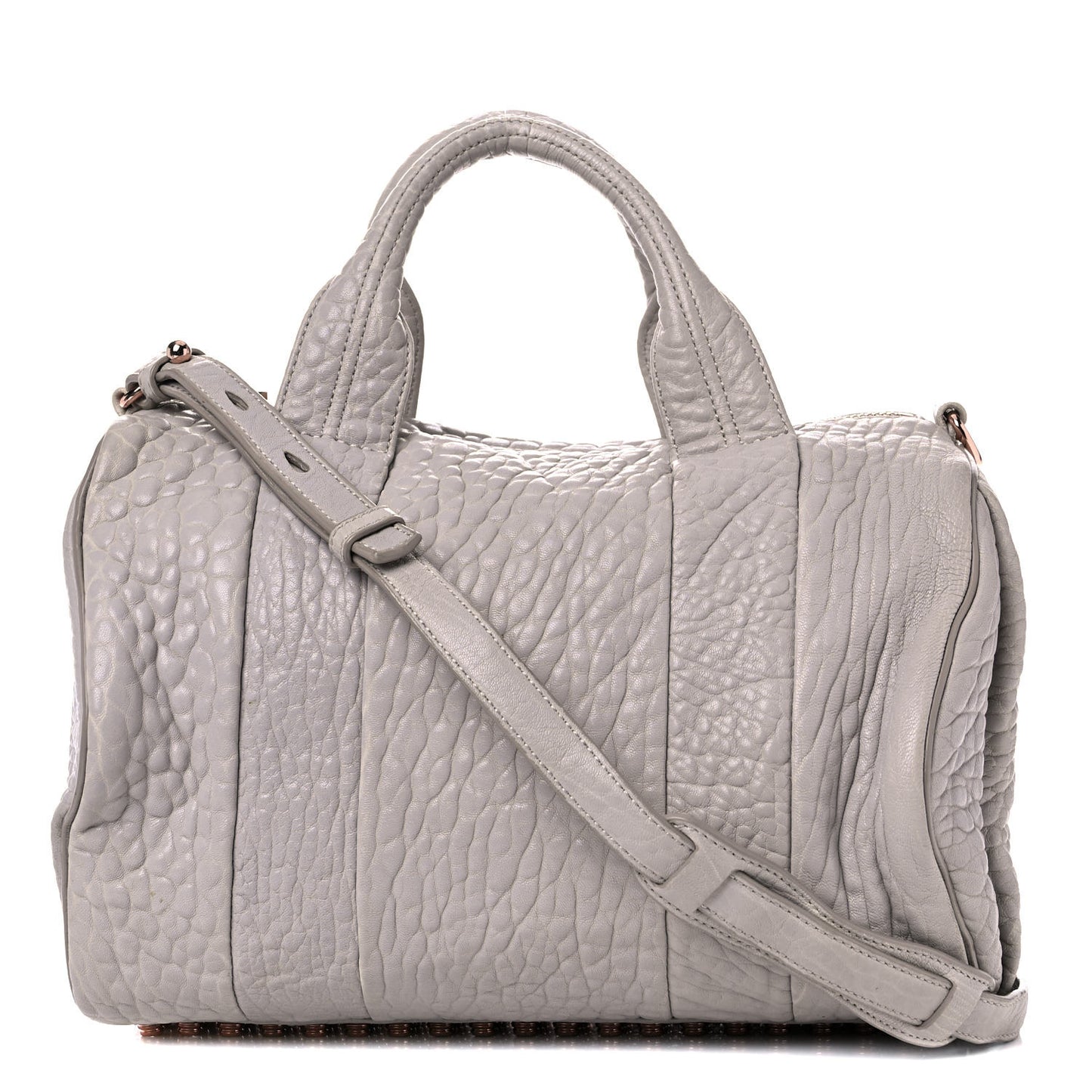 Pebbled Lambskin Rocco Lilac Rose Gold Hardware
