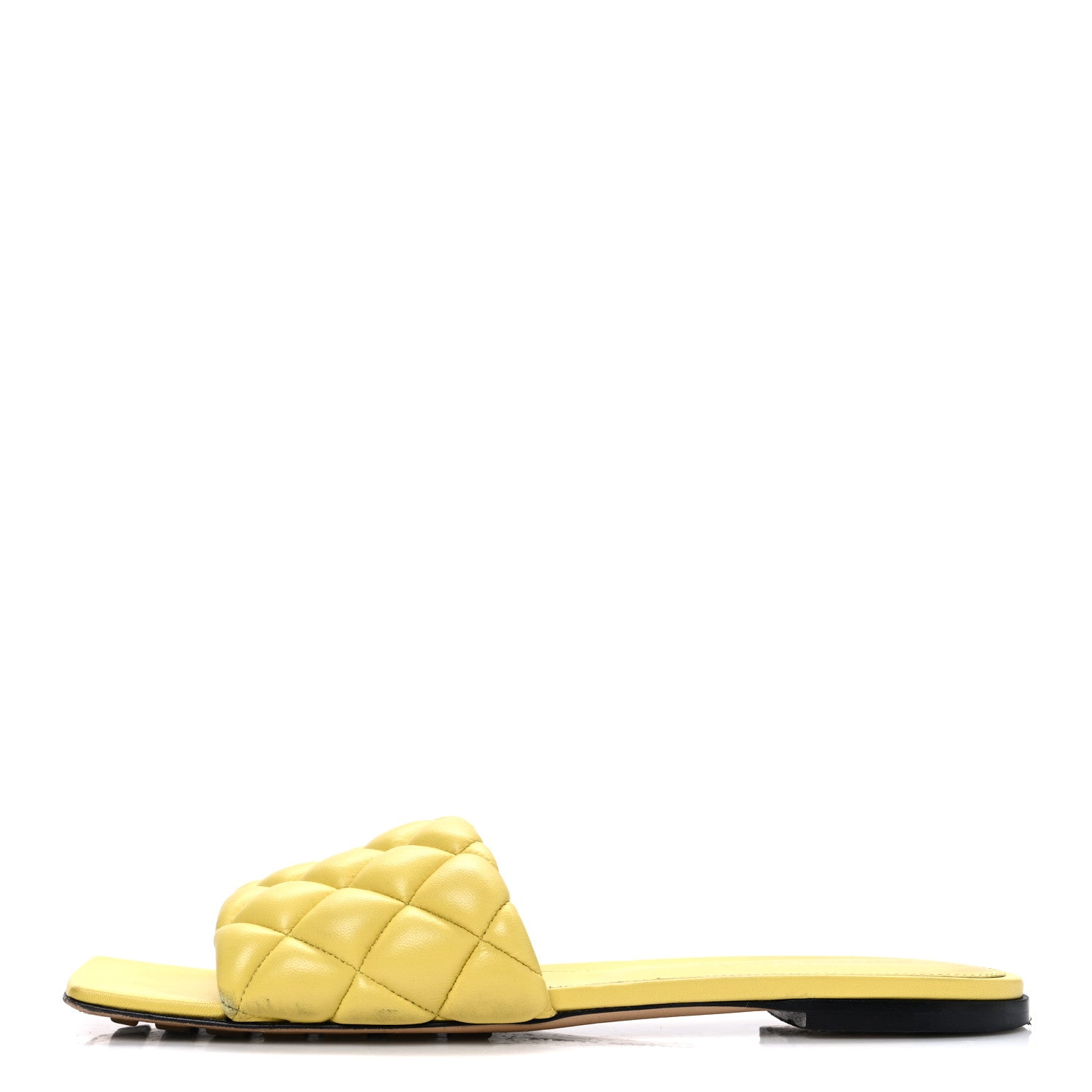 Bottega Veneta Nappa Matelasse Padded Flat Sandals 39 Pear 1 of 12