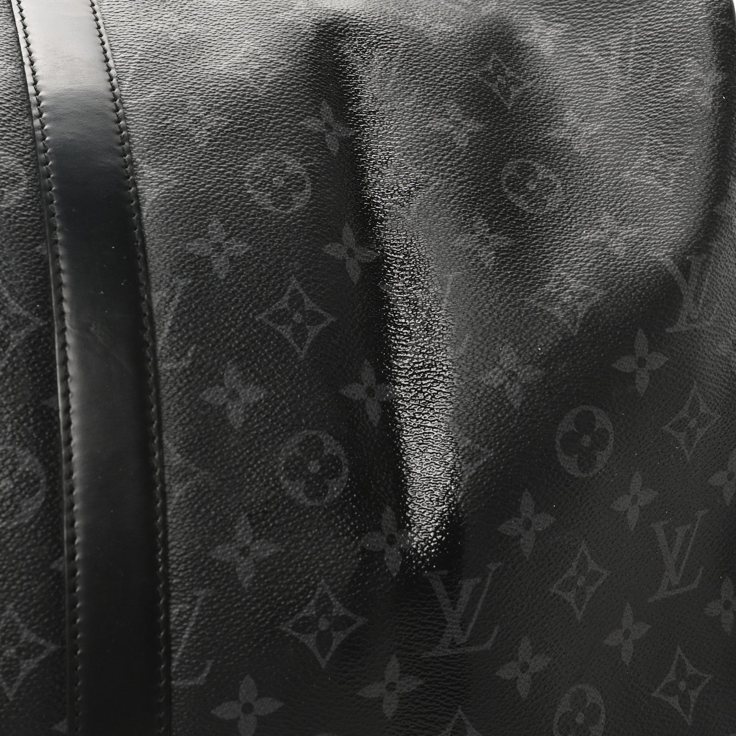 Louis Vuitton Monogram Eclipse Keepall Bandouliere 55 9 of 10