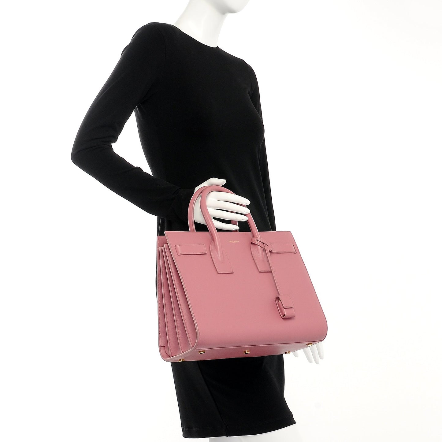 Calfskin Small Sac De Jour Dark Rose