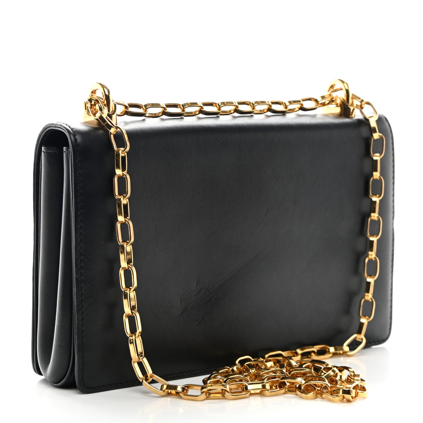 DOLCE GABBANA Nappa DG Girls Shoulder Bag Black