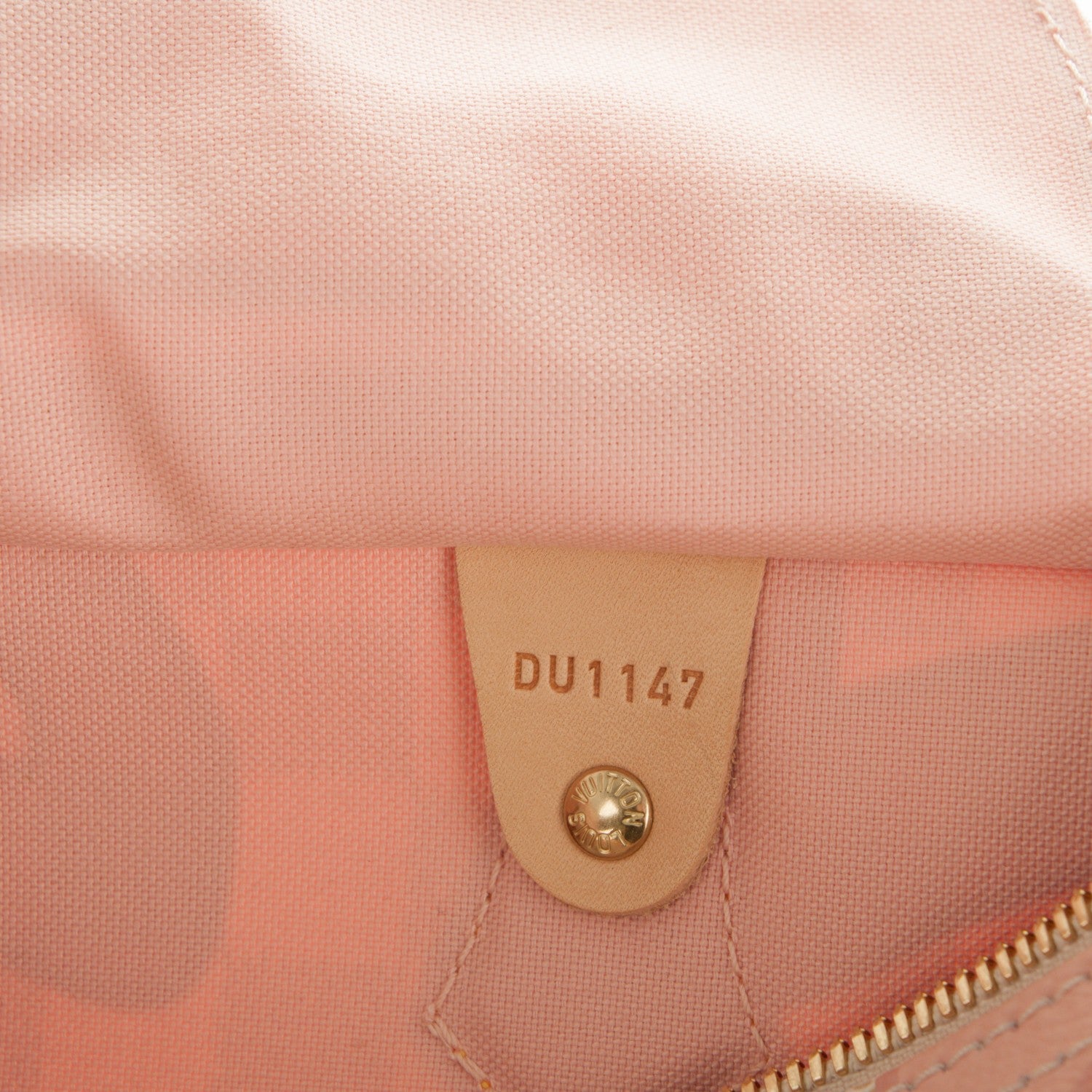 Louis Vuitton Damier Azur Tahitienne Speedy Bandouliere 30 Rose Ballerine 8 of 8