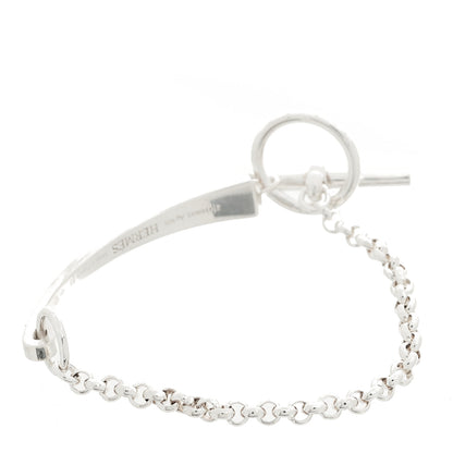 Hermes Sterling Silver Clou de Forge Toggle Bracelet ST 3 of 6