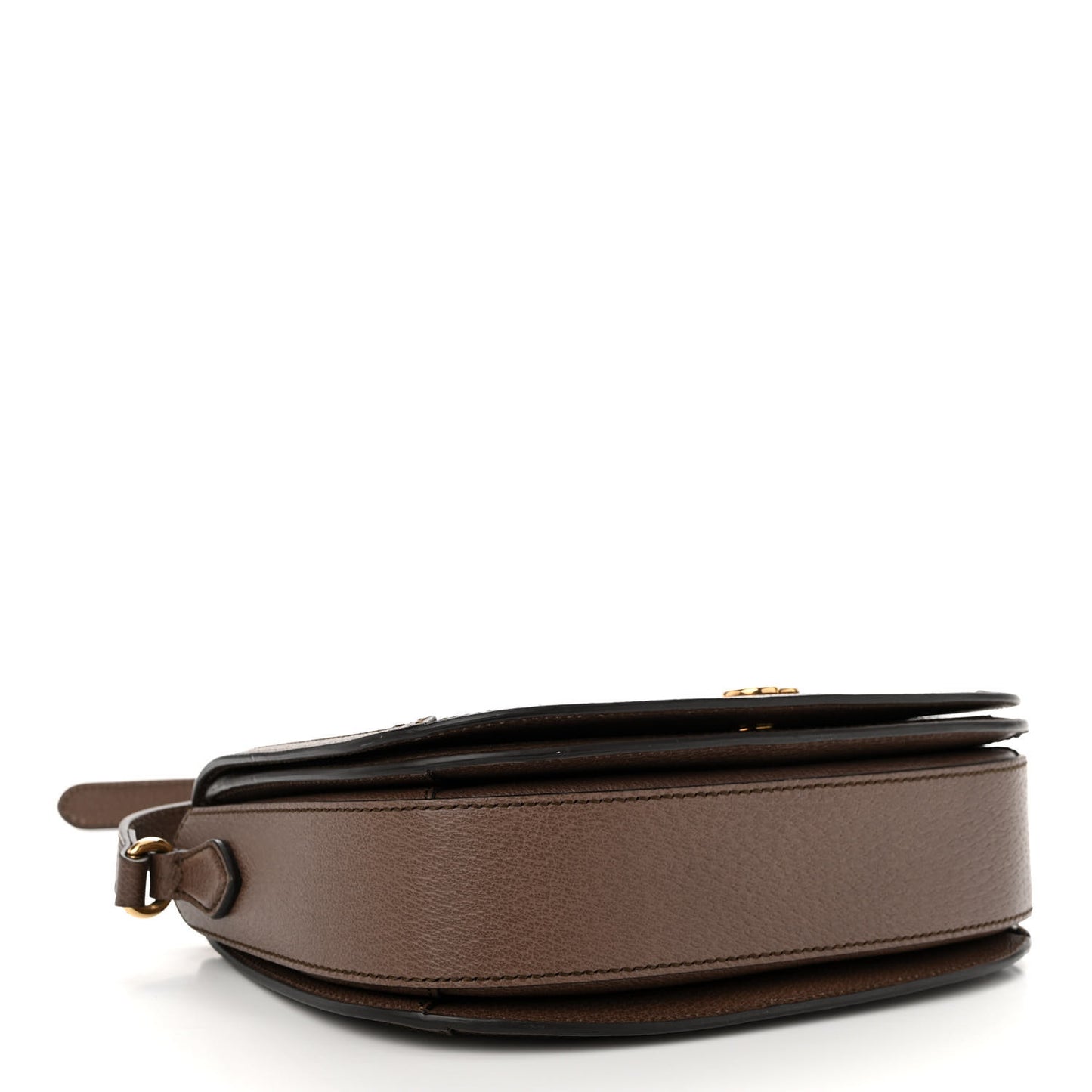 GG Supreme Monogram Web Small Ophidia Flap Messenger Bag Brown