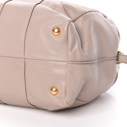 Prada Goatskin Tortoise Chain Tote Pomice 9 of 10